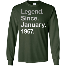 Legend Since January 1967 TShirt - 50th Birthday Gift Shirt
