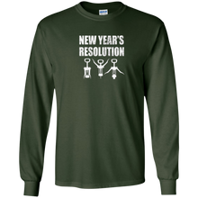 Distressed Funny New Years Resolution Workout Parody T-Shirt