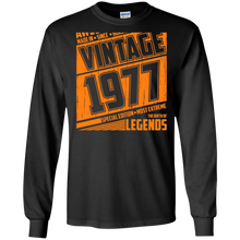 Legends Awesome are born Retro Vintage made in 1977 40th