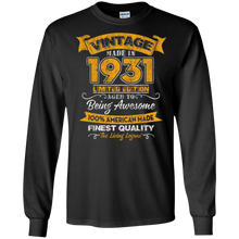 Legends Vintage Made In 1931 86th Birthday Gift 86 years old