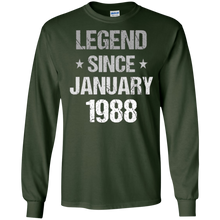 Legend Since January 1988 T-Shirt - 30th Birthday Gifts