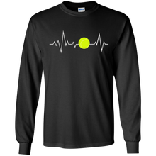 I Love Tennis Heartbeat T-Shirt - Player Court Coach Gifts
