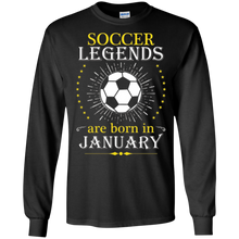 Soccer Legends Are Born In January Shirt Gear Apparel 2