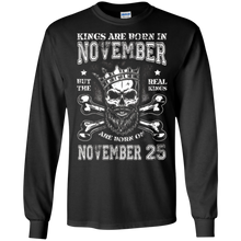 Real Kings Are Born On November 25 Tee Shirt