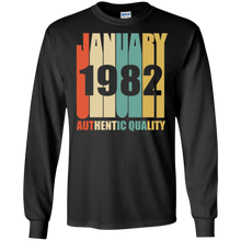 Retro January 1982 T-Shirt Vintage 36th Birthday Gift Shirt