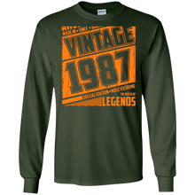 Legends Awesome are born Retro Vintage made in 1987 30th