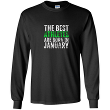The Best Athletes Are Born In January T-Shirt Birthday Tee