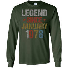 Legend Since January 1978 Shirt - 40th Birthday Gifts