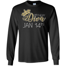 Birthday Diva on January 14th T-shirt Capricorn Pride