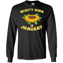 Beauty Born In January - Funny Sunflower T-Shirt