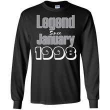 20th Birthday Gift | Legend Since January 1998 T-Shirt