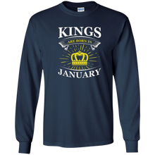 Kings Are Born In January Men's Birthday Gift