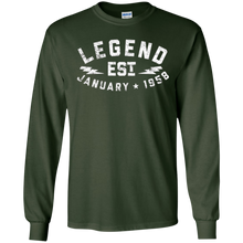 Legend Est January 1958 Shirt - 60th Birthday Gifts T-Shirt