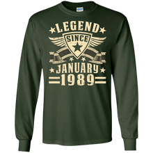 Legend Since January 1989 T-shirt 29th Birthday Gifts