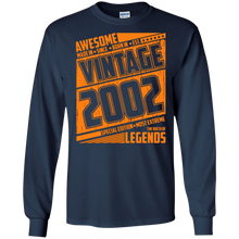 Legends Awesome are born Retro Vintage made in 2002 15th
