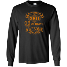6 Of Being Years Awesome November 2011 Tee Shirt