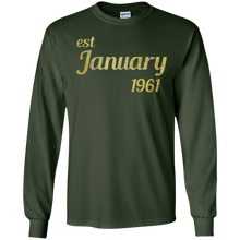 est January 1961 T-Shirt - 56th Birthday gift Tee