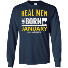Real Men Are Born In January Shirt January Birthday Shirts