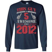 Vintage Born in 2012 5th Birthday Gifts 5 This Guy Awesome