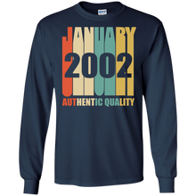 Retro January 2002 T-Shirt Vintage 16th Birthday Gift Shirt