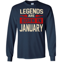 Legends Are Born In January T-Shirt - Birthday Perfect Gift