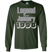 20th Birthday Gift | Legend Since January 1998 T-Shirt
