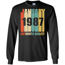 Retro January 1987 T-Shirt Vintage 31st Birthday Gift Shirt