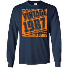 Legends Awesome are born Retro Vintage made in 1987 30th