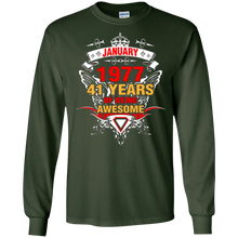 January 1977 41th Birthday 41 Years Old Gift T-Shirt