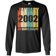 Retro January 2002 T-Shirt Vintage 16th Birthday Gift Shirt