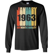 Retro January 1963 T-Shirt Vintage 55th Birthday Gift Shirt