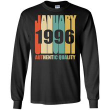Retro January 1996 T-Shirt Vintage 22nd Birthday Gift Shirt