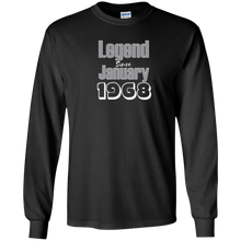 50th Birthday Gift | Legend Since January 1968 T-Shirt