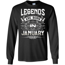 Legends are born in January T-shirt