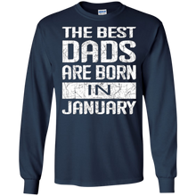 Mens The Best Dads Are Born In January Dads T-Shirt