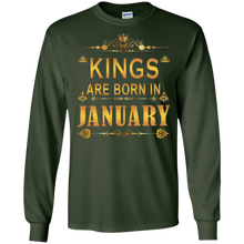 Kings Are Born In January shirts