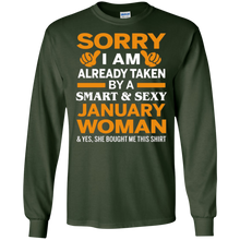 Sorry I'm Taken By A Smart And Sexy January Woman T-Shirt