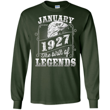 91 years 91th Birthday January 1927 Birth of Legend T-Shirt
