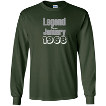 50th Birthday Gift | Legend Since January 1968 T-Shirt