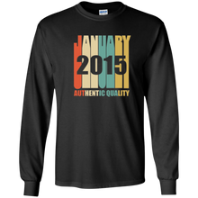 Retro January 2015 T-Shirt Vintage 3rd Birthday Gift Shirt