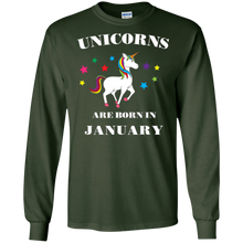 Unicorns are Born in January T-Shirt - Cute Unicorn Gift