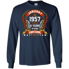 January 1957 61th Birthday 61 Years Old Gift T-Shirt