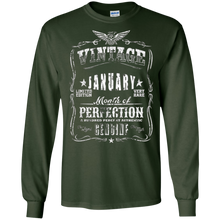 January Birthday T-Shirt Cool Vintage Distressed Top Tee