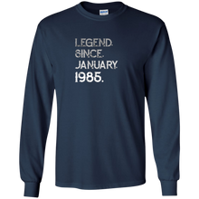 Legend Since January 1985 Shirt 33th Birthday Gifts