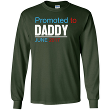 Mens Promoted to Daddy June 2017 T-Shirt Lovely New Dad Gift