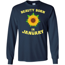 Beauty Born In January - Funny Sunflower T-Shirt