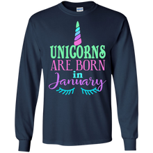 Unicorns are Born in January Shirt Unicorn Lover Birthday
