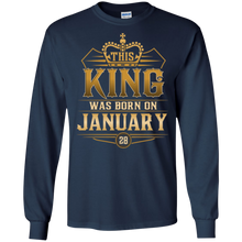 This King Was Born On January 28 T-shirts Capricorn Pride