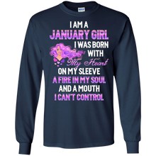 January Girl I Was Born With My Heart TShirt