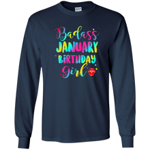 BADASS January Birthday Girl Woman Shirt Funny Gift